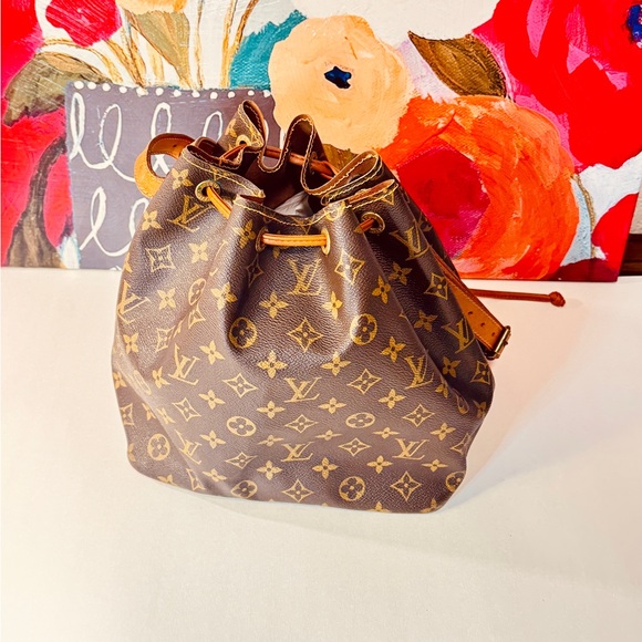 Handbags - Louis Vuitton Petite Noe Brown Monogram Drawstring Bag